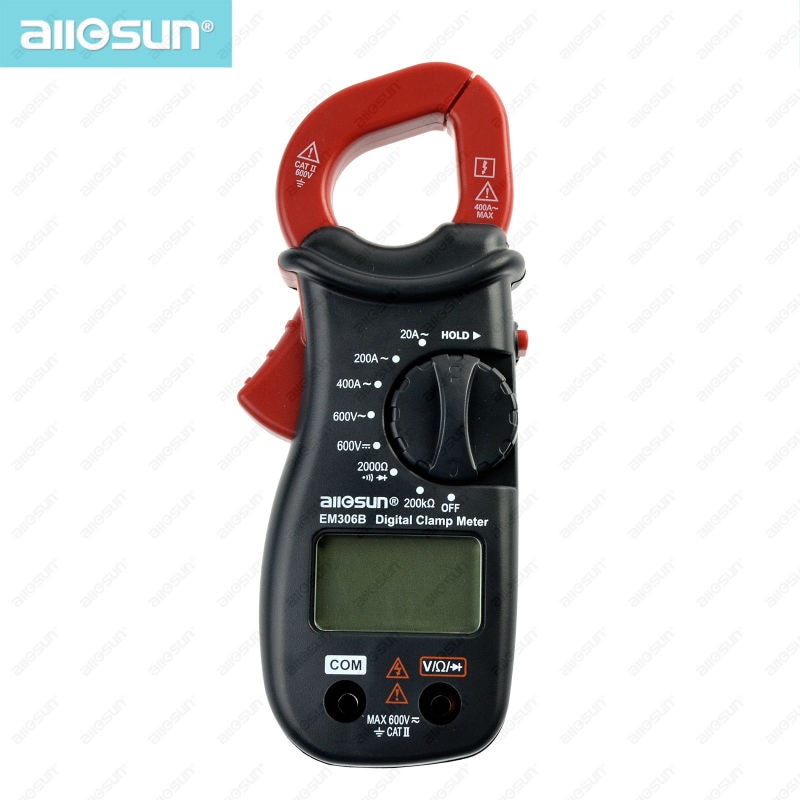 all-sun EM306B Mini Digital Clamp Multimeter AC/DC voltage Current Resistance Continuity Test With Buzzer Electronic Tester