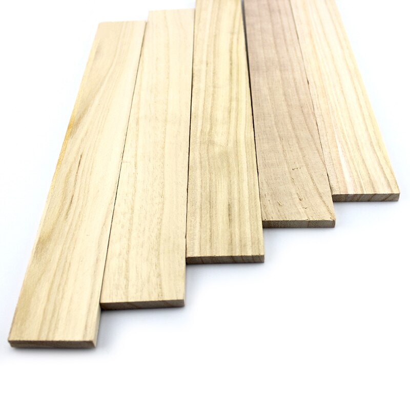 7 * 45mm Tong wood plank long wood strip DIY architectural model making handmade cottage material solid wood plate