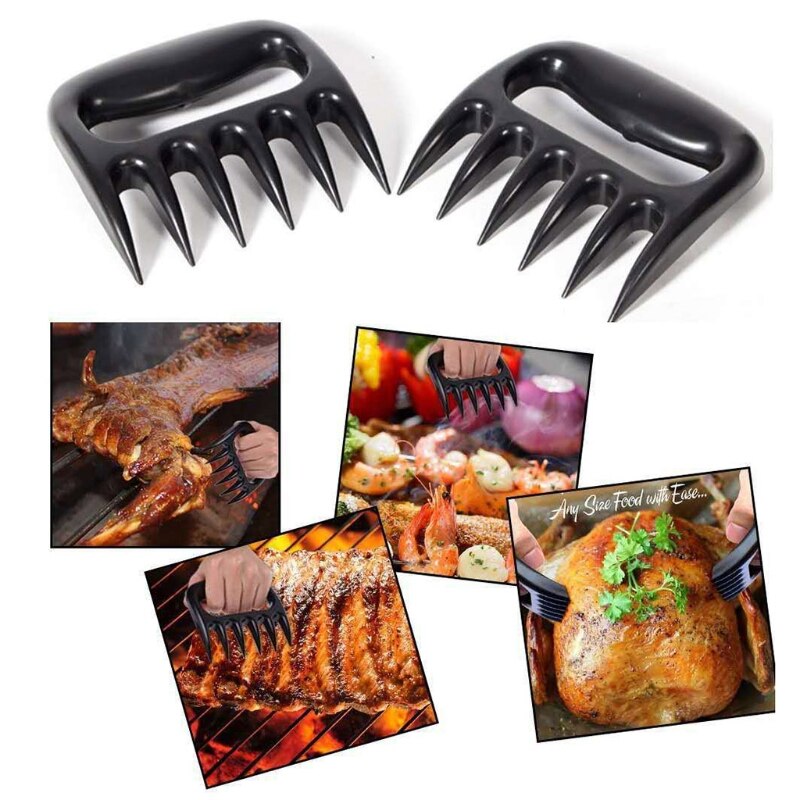 2 Stck Fleisch Schredder Grill Gabel Bär Klaue Fleisch Separator Griff Küche Lebensmittel Gabel Fleisch Schneidemaschine BBQ Grill Fleisch Handler