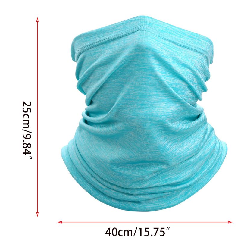 Unisex sykling ansiktsmaske hals gamasje tube is silke solbeskyttelse skjerf bandana 83xf