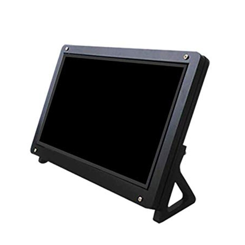 Soporte de pantalla LCD para Raspberry Pi 3, carcasa acrílica, color negro, 7 pulgadas
