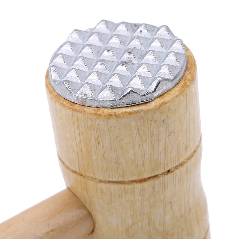 1PC Practical Wooden Double-Sided Knocking Hammer For Steak Tender Meat Tools Cookware Kitchen Accessories