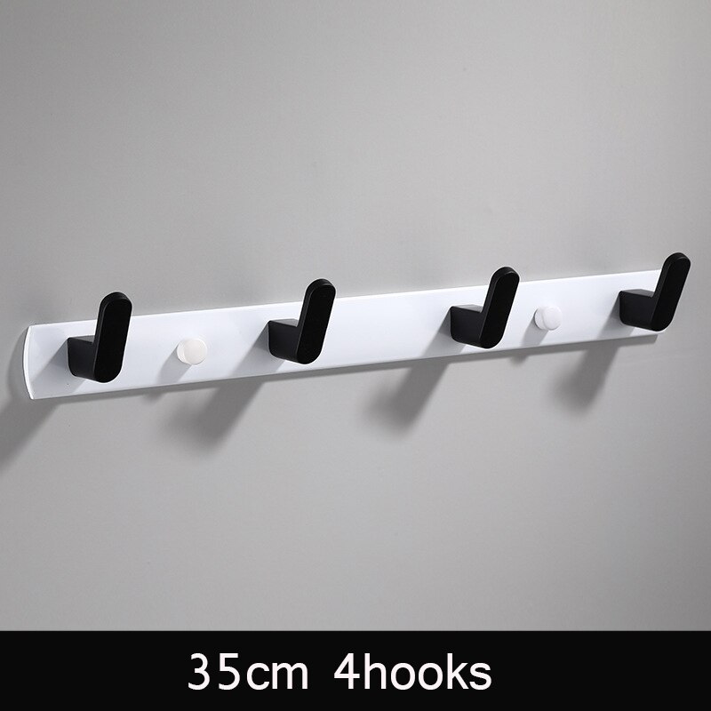 Zwart witte badjashaak badkamer handdoekhaken handdoeken tas hoedenhaak wandmontage kleding kapstok wandhanger badkamer hardware: Bw 35cm
