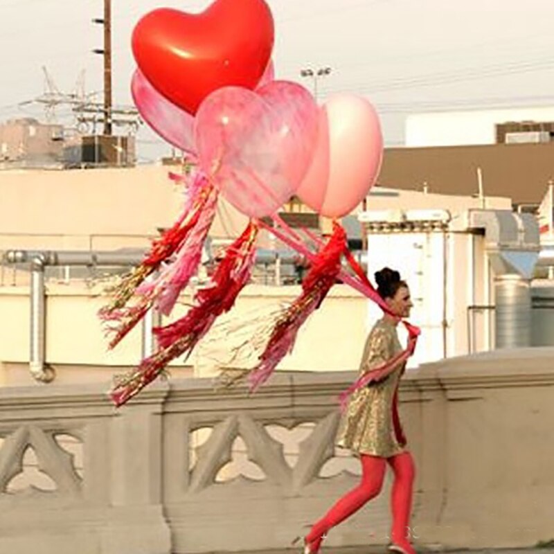 1 stks Romantische Hartvormige Liefde Latex ballonnen Nieuwjaar Helium Ballonnen Bruiloft Valentijnsdag Opblaasbare Ballen