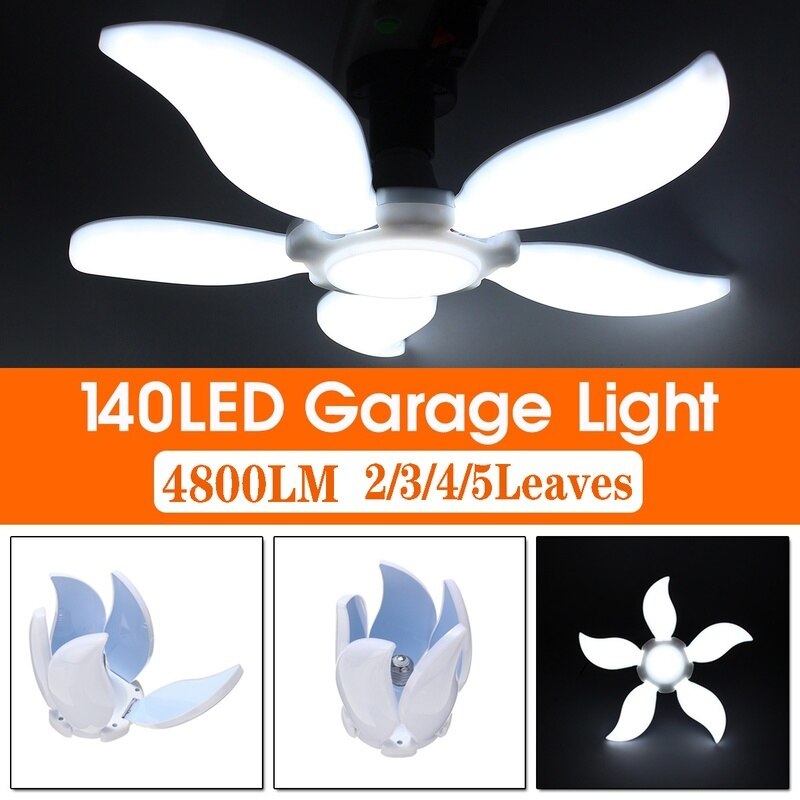 Workshop LED Garage Light Ceiling Lights 85-265V 30-75W Fixture Deformable Lamp Stadium LED Industrial Lighting Deformation Lamp