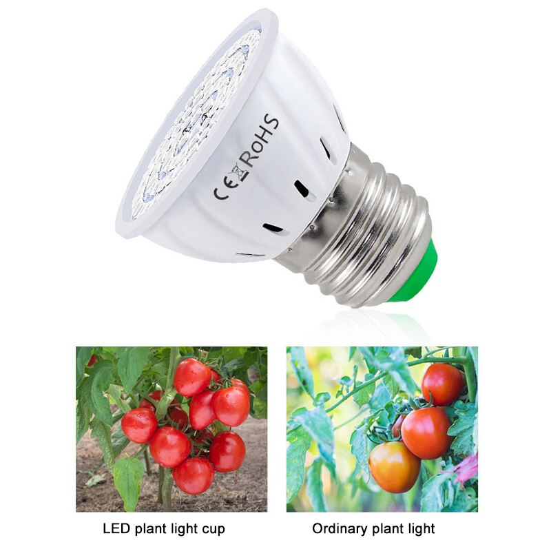 E27 Led Plant Groei Volledige Spectrum Lamp 80Leds 220V Hydrocultuur Plant Groei Lamp Ultraviolet Indoor Verlichting Plantengroei lamp