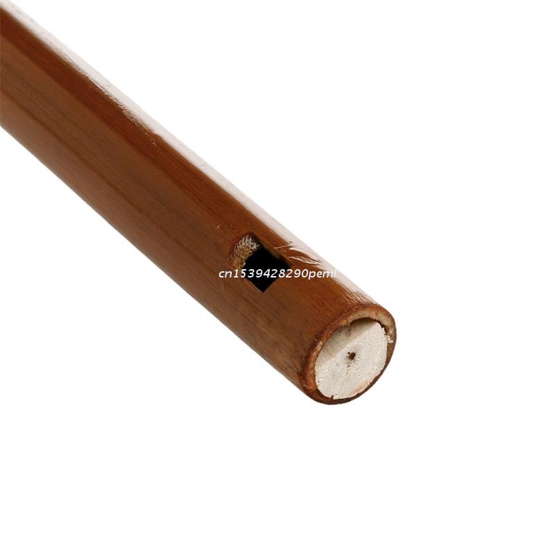 Traditional 6 Hole Bamboo Flute Clarinet Student Musical Instrument Wood Color