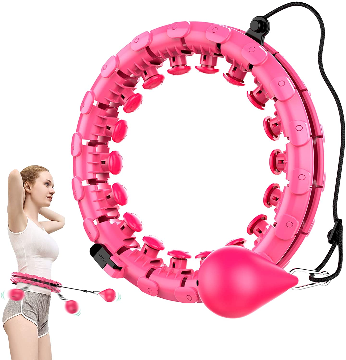 Hula-Aro inteligente para ejercicio, Cerceaux de Fitness, para ejercicio de pesas