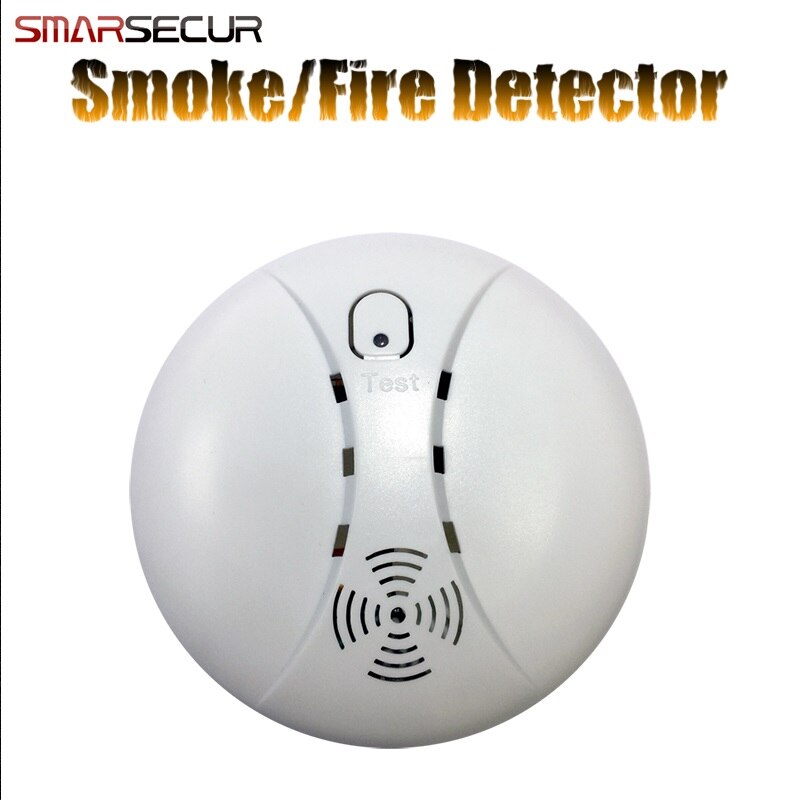 Wireless Smoke/fire Detector For For Touch Keypad Panel Wifi Gsm Home Security Burglar Voice Alarm System: SMK-04x1
