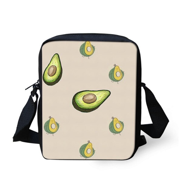 Nette Obst Avocado Schulter Bote Tasche Kühlen Sommer Umhängetasche für Mädchen Telefon Tasche Einkaufen Taschen Mochila Infantil: er00778E