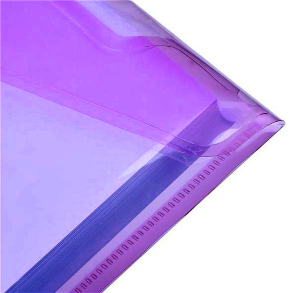 A6 Clear Document Bag Paper File Folder Portable Stationery School Office Case PP 6 Colors Available