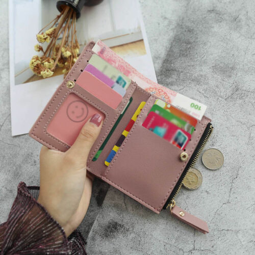 Neue 1PC Frauen Mädchen Nette Kurze Brieftasche Geldbörse Kupplung Tasche Kleine Kreditkarte Halfter