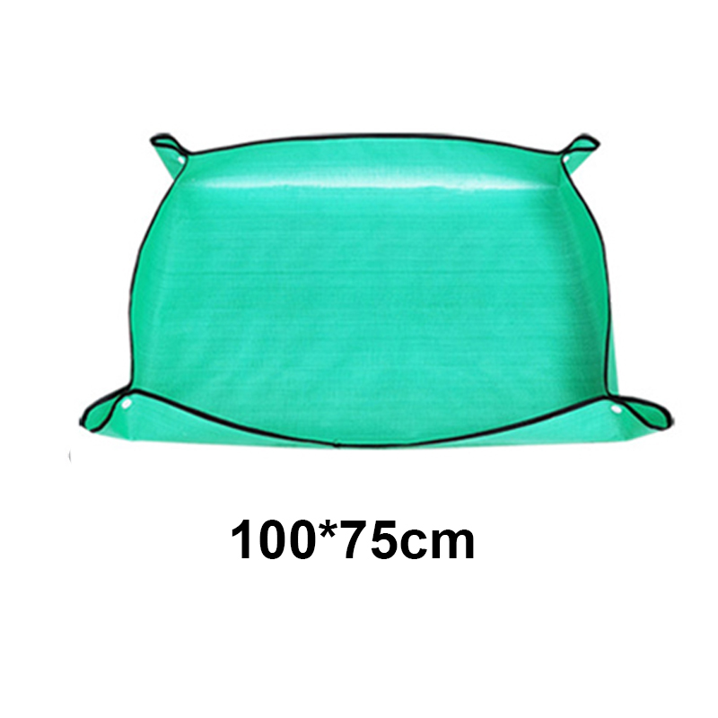 Mata ogrodnicza do sadzenia 50cm-100cm, składana podkładka do sadzenia roślin, przesadzania doniczek, mieszania gleby, przycinania roślin, mata ogrodowa.: green