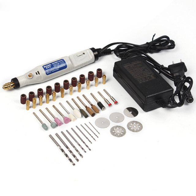 Cordless Grinder Electric Drill Engraving Pen Cutting Polishing Drilling Rotary Tool Adjustable With Dremel Accessories: 46pcs