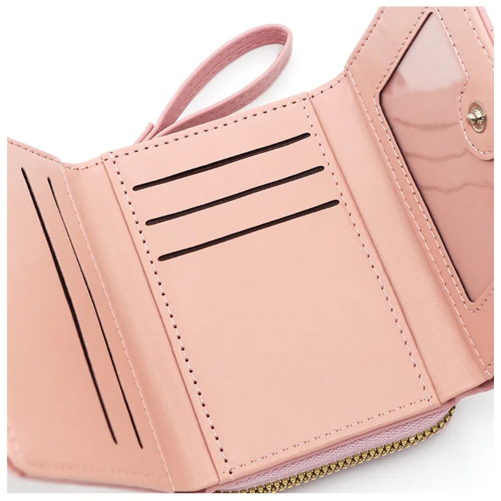 Wallets for Women Kawaii Cute Wallet Luxury Lady Wallet Pink Purse Womens Wallet Small Women Leather Wallet Coin Purse