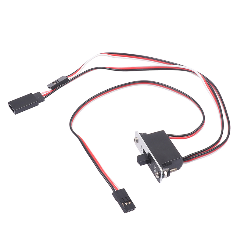 1 interruptor RC de encendido y apagado con enchufe macho de repuesto resistente con conector FUTABA interruptor de alimentación para coche RC barco RC avión 25cm