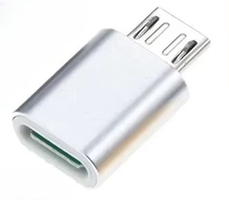 USB Type C Female To Micro USB Male Adapter Connector Type-C Micro USB Charger Adapter V8 Charging Data Transmission Converters: Silver