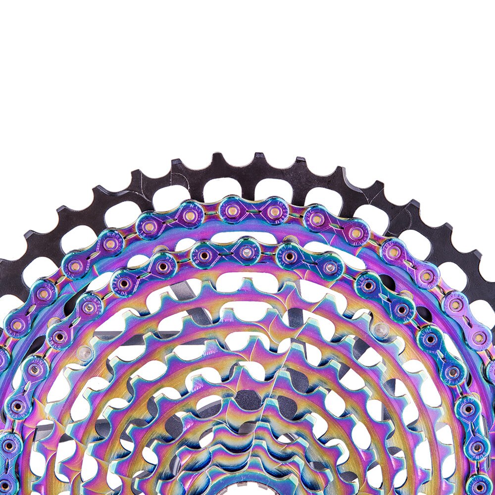 ZTTO 10 s Fahrrad Kette 10 geschwindigkeit Regenbogen Kette Rennrad 10 Geschwindigkeit dauerhaft Ketten Meister Verknüpfung Regenbogen EL SLR für MTB Mountainbike