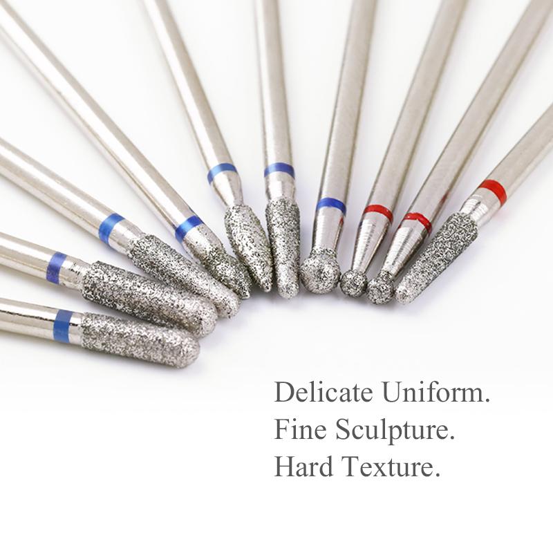 7 Pcs/Set Carbite Nail Grinding Head Nail Drill Bit Ceramic Mill Machine Set Cutter For Pedicure Electric Nail Files