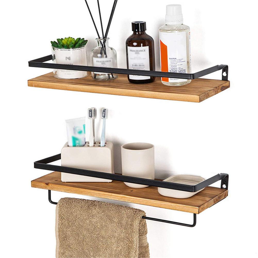 household products Wooden Storage Rack Moisture-proof Durable Multipurpose Shelf Display Holder for Bathroom Kitchen Office