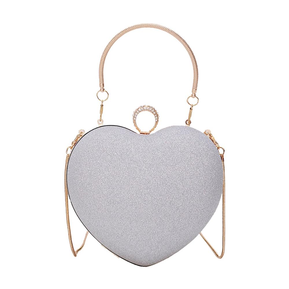 Dames dames meisjes hart bling schouderketting hart portemonnee dames crossbody mini kleine handtas tassen roze