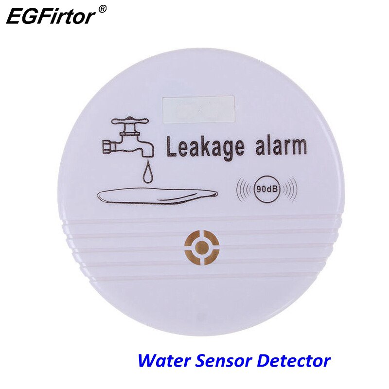 Trådløs vannalarm uavhengig batteri vannalarm sensor detektor 90db ekkolodd vannlekkasje alarm detektor hjemmesystem  dc9v