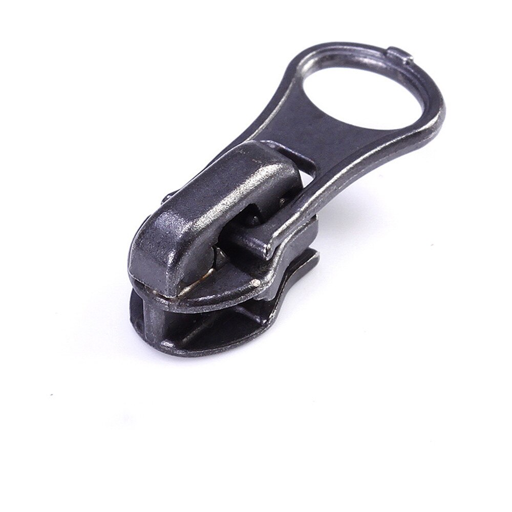 10 teile/satz 3 # Metall-reißverschluss Schieberegler Reißverschluss Kopf ziehen Ersatz Reparatur Bausatz Bekleidungs Tasche DIY Postleitzahl Befestigungen Zubehör schiff: 6