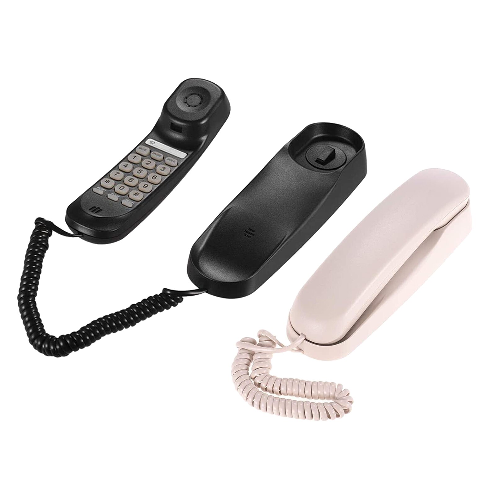 Mini telefone fixo fixado na parede telefone fixo telefone fixo com fio telefone fixo para o hotel da casa do negócio do escritório