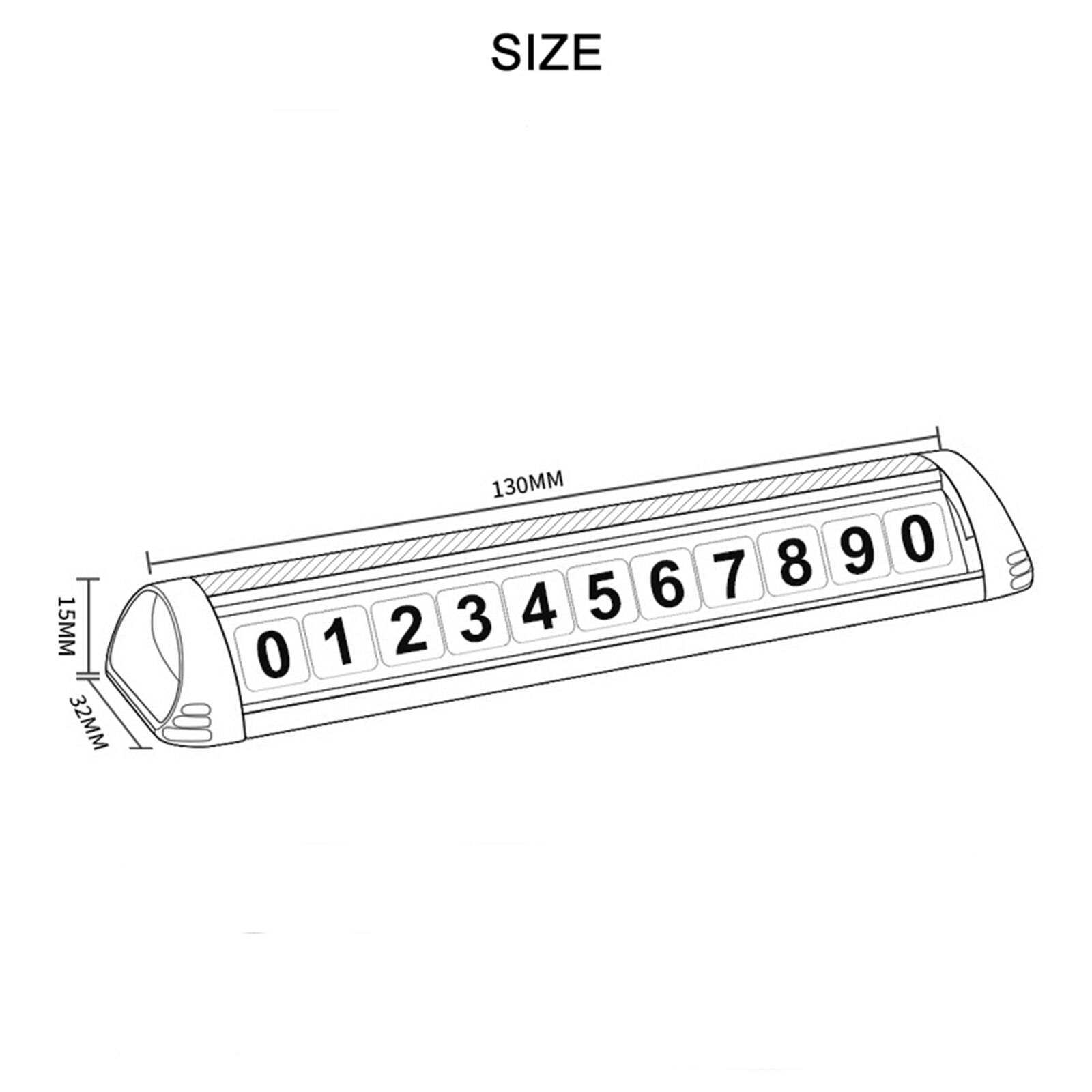 Car Temporary Parking Card Plate Car Stop Parking Park Sign Luminous Phone Number Card Plate Car styling Automobile Accessories