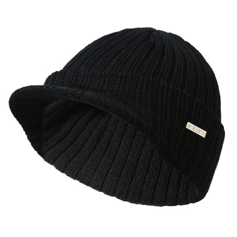 Gorro Sencillo cálido Hombre Mujer Sombrero Otoño Invierno Casual sólido Unisex Rayas Tejidas Visores Suaves Gorras De esquí Deportivo