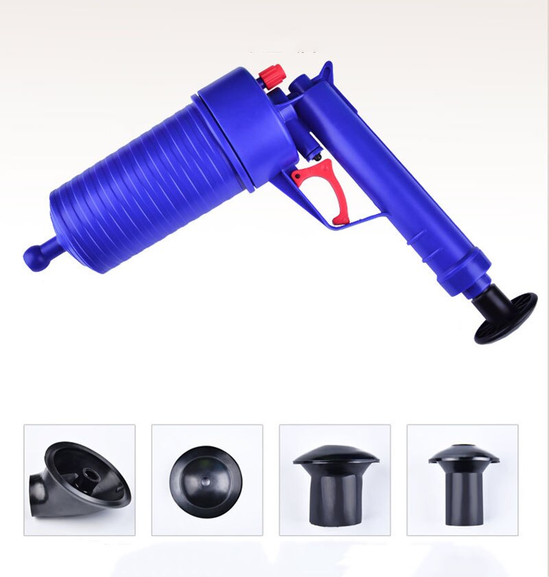 Thuis Hoge Druk Lucht Afvoer Blaster Pomp Plunger Sink Pijp Verstoppen Remover Toiletten Badkamer Keuken Cleaner Kit: Default Title