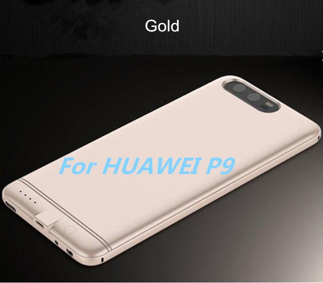 6000mAh Power Bank Cover For Huawei P9/P10 Portable Battery Charger For Huawei P9 Plus Backup Battery Case For Huawei P10 Plus: Gold For P9