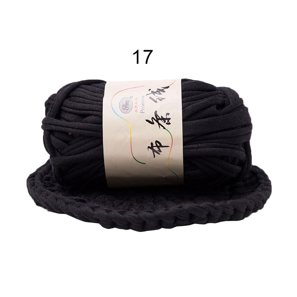 Threads for Handed knitting Yarn Hat Blanket Basket Woven Cloth Thread Thick Braided DIY Wiring Coarse Warm Crochet Fabric: Black