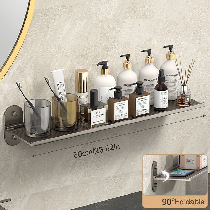 Badkamerplank Opvouwbare plank Toiletorganisator Wandgemonteerde plankopslag Drijvende planken Opslaghouders Doucherek Dienbladen Kit: Bordeaux