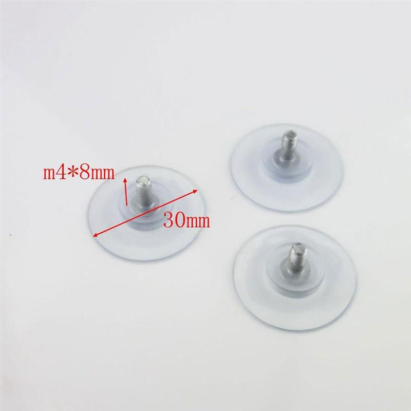 6 stk 4mm møbel skrivebord glass pvc gjennomsiktig anti-kollisjon sugekopper sugehengeputer med skruer til glassbord