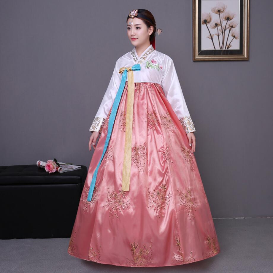 Koreanische Traditionelle Koreanische Hanbok Weibliche Koreanische Hanbok Kleid Ethnische Minderheit Tanz Bühne Kostüm Neue Jahr: WYH-3215-1 / M