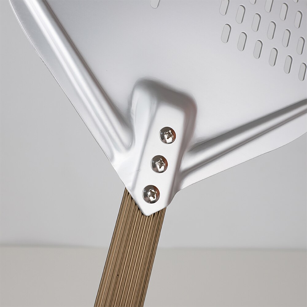 Pizza Turning small Pizza Peel Paddle Short round Pizza Tool Non Slip wooden Handle 7 8 9 inch Perforated Pizza Shovel Aluminum