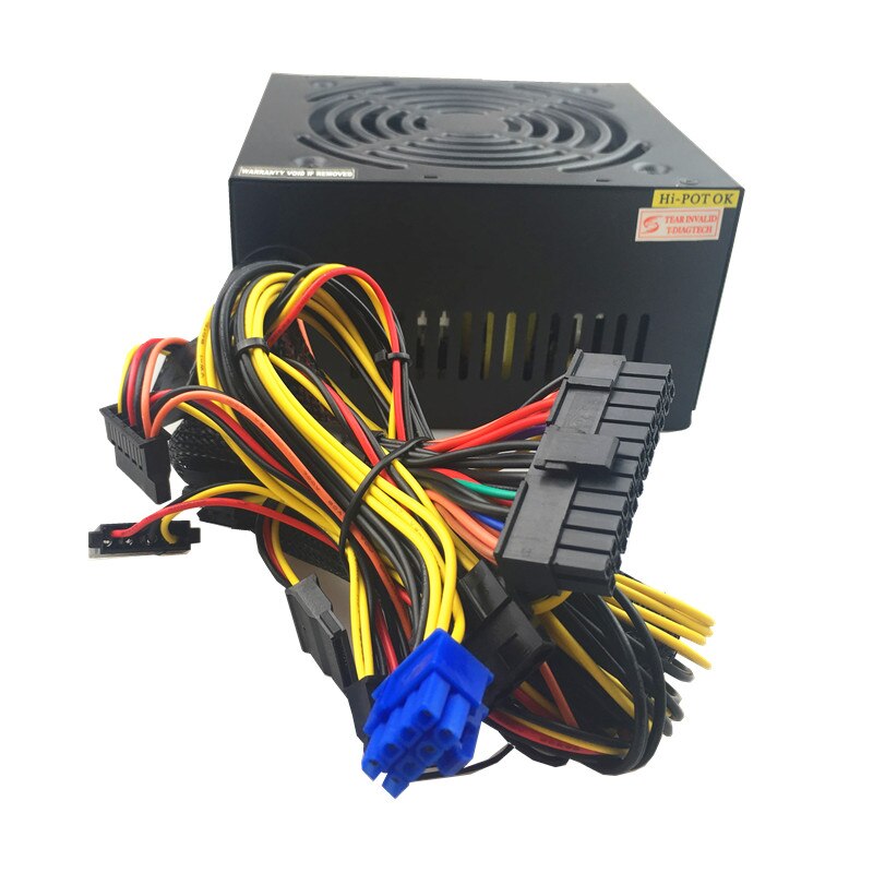600 watt ATX 12 v Gaming NETZTEIL 600 watt Computer PC Netzteil Computer PC CPU Netzteil 20 + 4pin 120mm Fans PCIE SATA Desktop Power