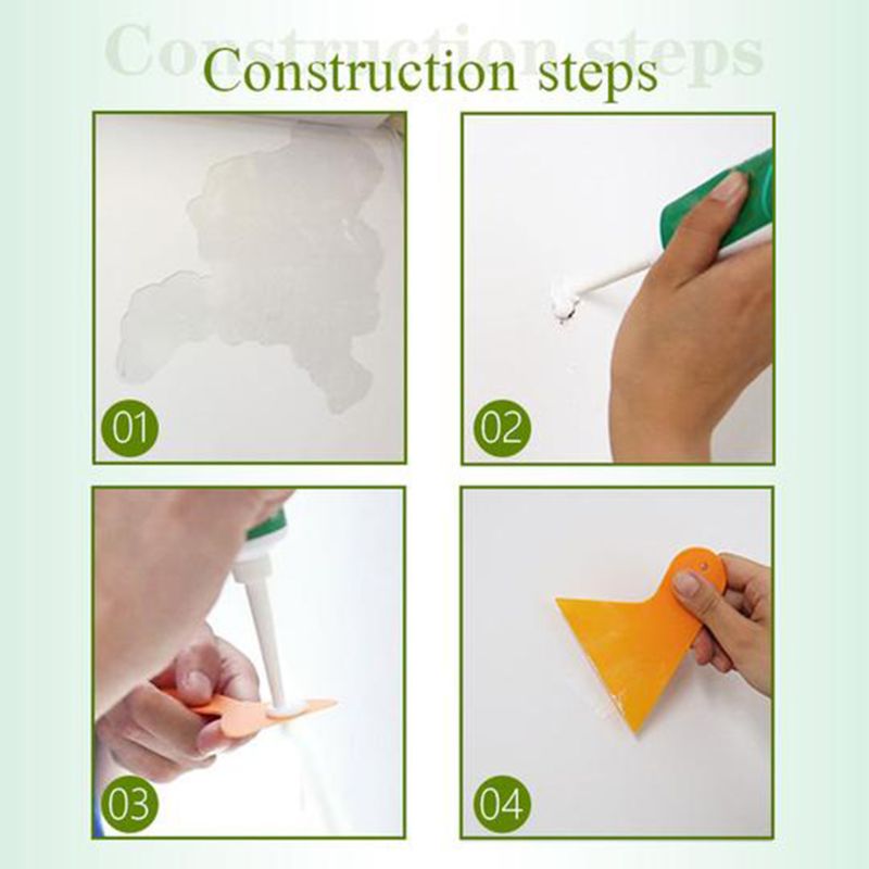 Pâte de réparation de peinture de Latex de crème de réparation de mur d'agent de réparation de mur de 100ml avec le grattoir 964E