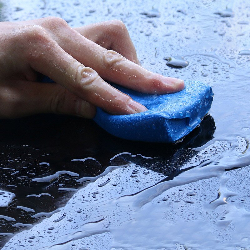 Barra de arcilla azul para lavado de coches, barra limpiadora de arcilla mágica para el coche, accesorios para el coche, elimina la contaminación del óxido y el aceite del coche