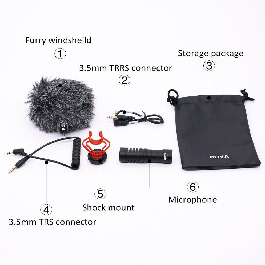 Condenser Video Recording Microphone on-Camera Vlogging for iPhone Samsung Canon DSLR Zhiyun Smooth 4 Stabilizer