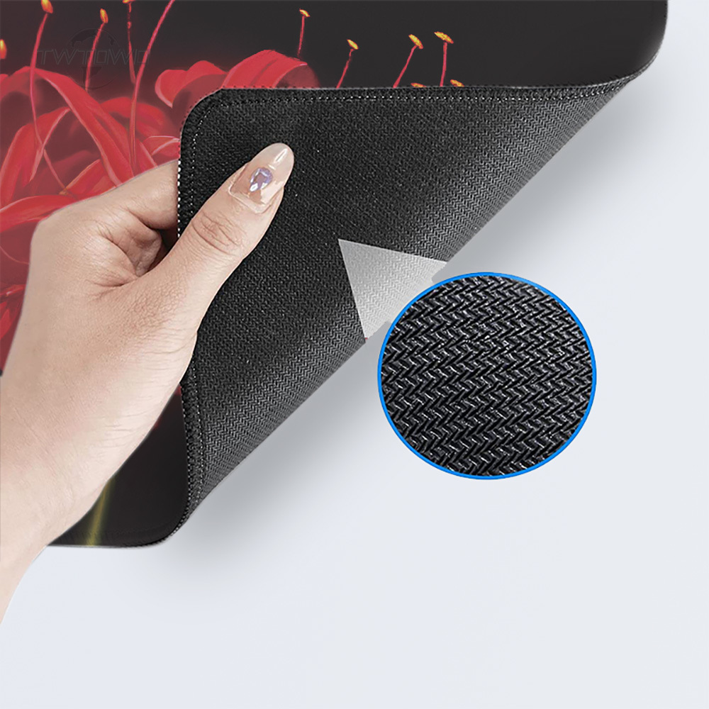 Mauspad Gaming Red Spider Lily XL Home Custom HD Großes Mauspad XXL Tastaturpad Büroteppich Weiches PC Desktop-Mauspad