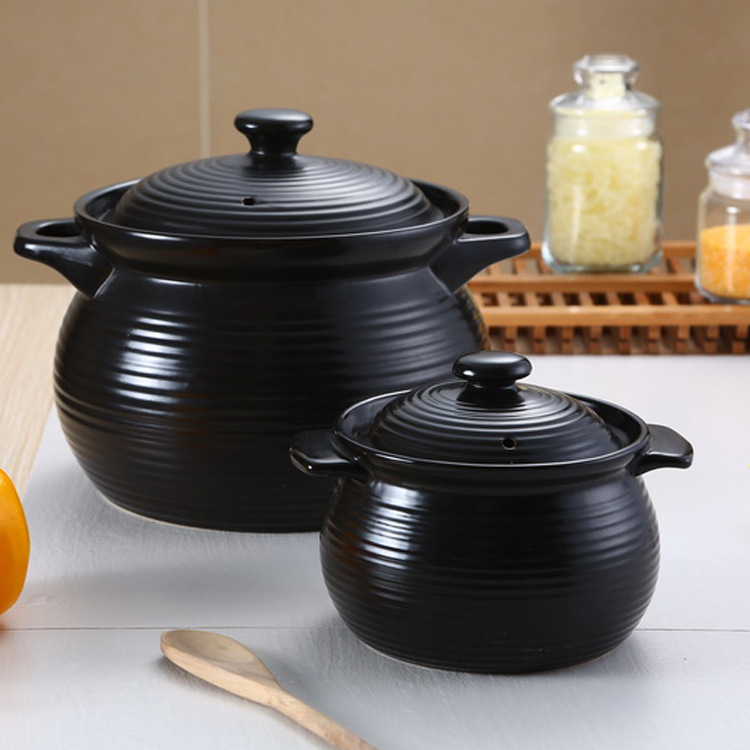 Oren Draad Keramische Pot Kookpan Pap Hoge Temperatuur Soeppan Zwarte Vlam