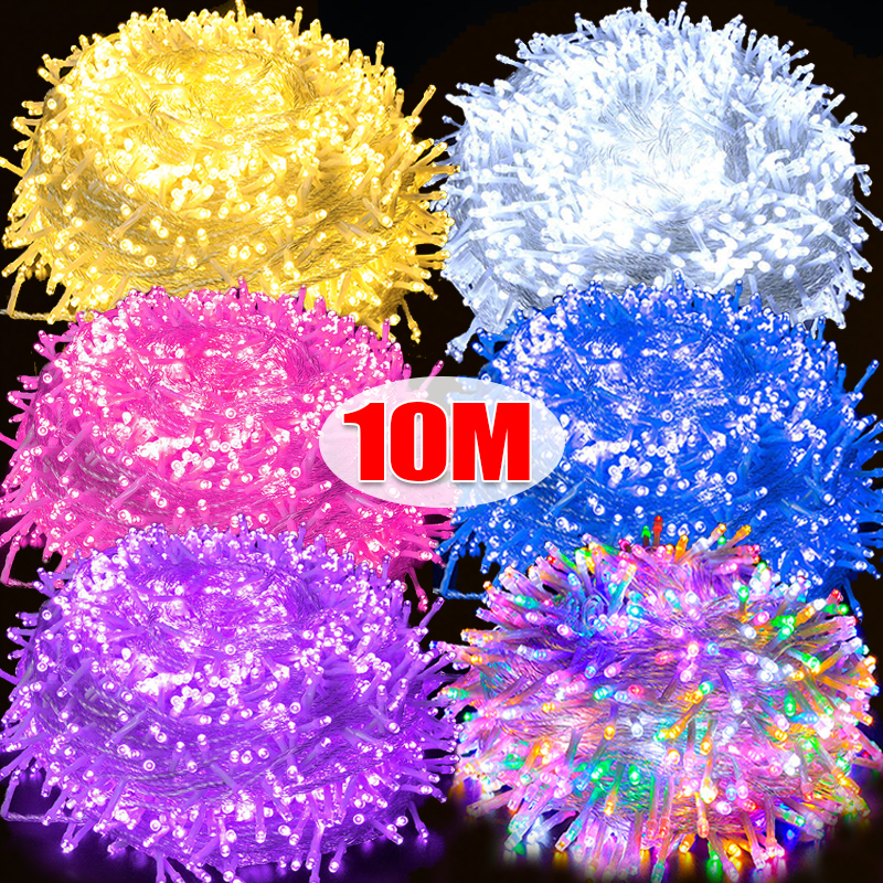 1/2/3//10m LED-Lichterketten wasserdichte Batterie Fee Girlande Licht Lampe Weihnachten Hochzeits feier Dekoration Beleuchtung