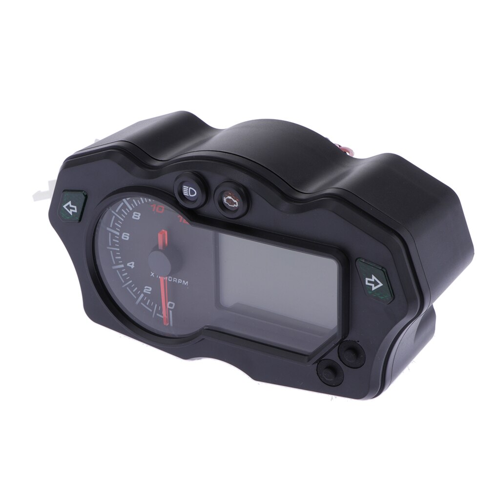 Odómetro Digital LCD Universal para motocicleta, velocímetro, tacómetro de 12000 RPM para moto, Sctoor, carros de Golf, ATV
