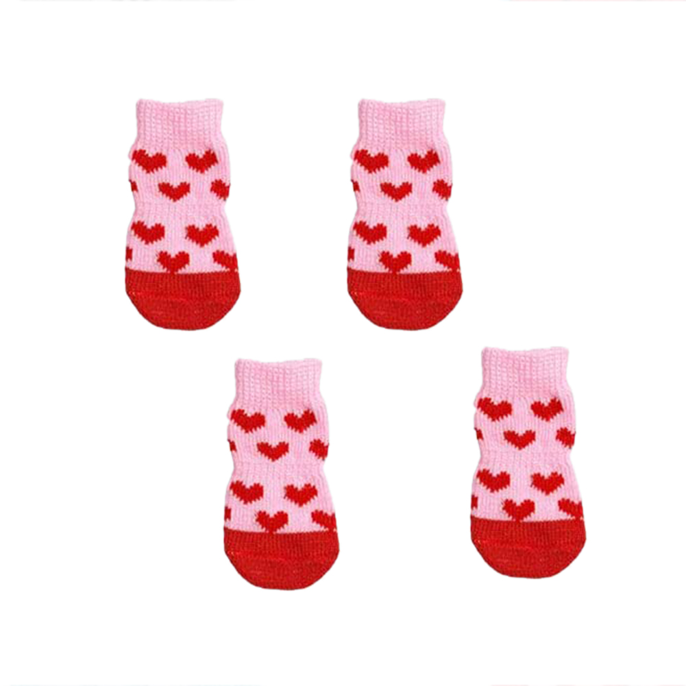Indoor anti-slip socks for dogs and cats dog&amp;cat socks Paw protection for animals-paw protection and traction to silicone gel: 3 / M