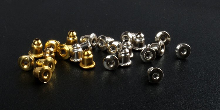100 stks/partij Rubber Clear Earring Back Stopper Siliconen Ronde Earring Back Stoppers Bullet Butterfly Earring Back Stoppers