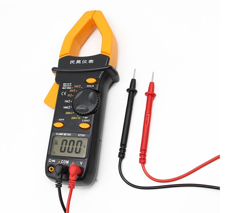 Digital Amper Clamp Meter Multimeter Current Clamp Pincers Voltmeter Ammeter 1000A AC/DC Ohm Current Voltage Tester