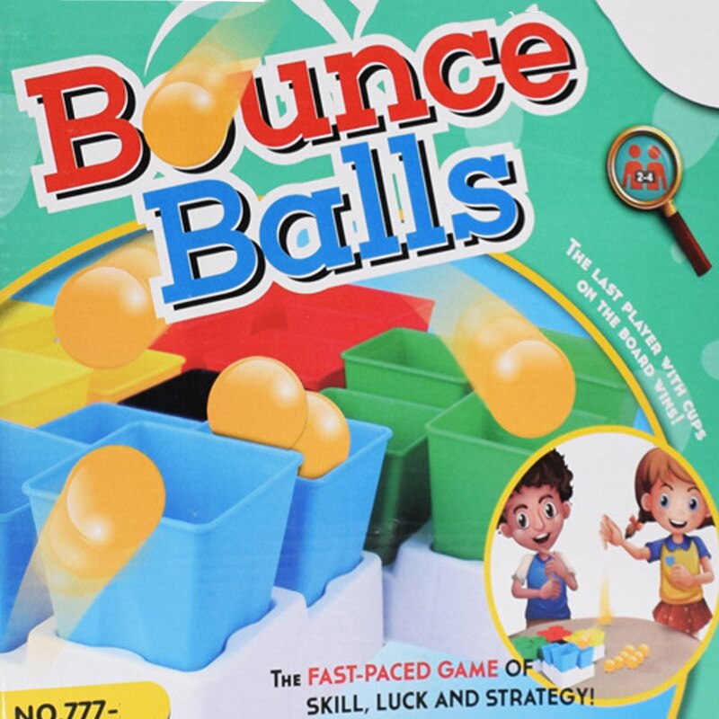 Il nuovo 2-4 giocatori rimbalza il partito della palla attiva la palla da salto nella partita della tazza gioco famiglia Desktop che rimbalza giocattoli per bambini
