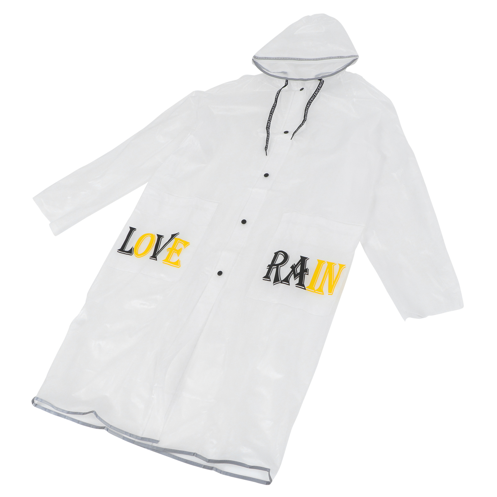 Outdoor Poncho High Neckline Rain Poncho Unisex Used Raincoat Rainy Day Accessory